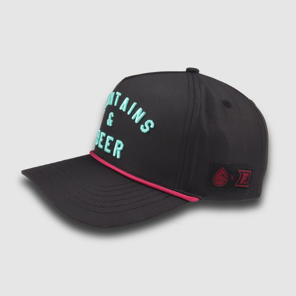 F395 x Distant Brewing Mountains & Beer Snapback - Black/Fuchsia