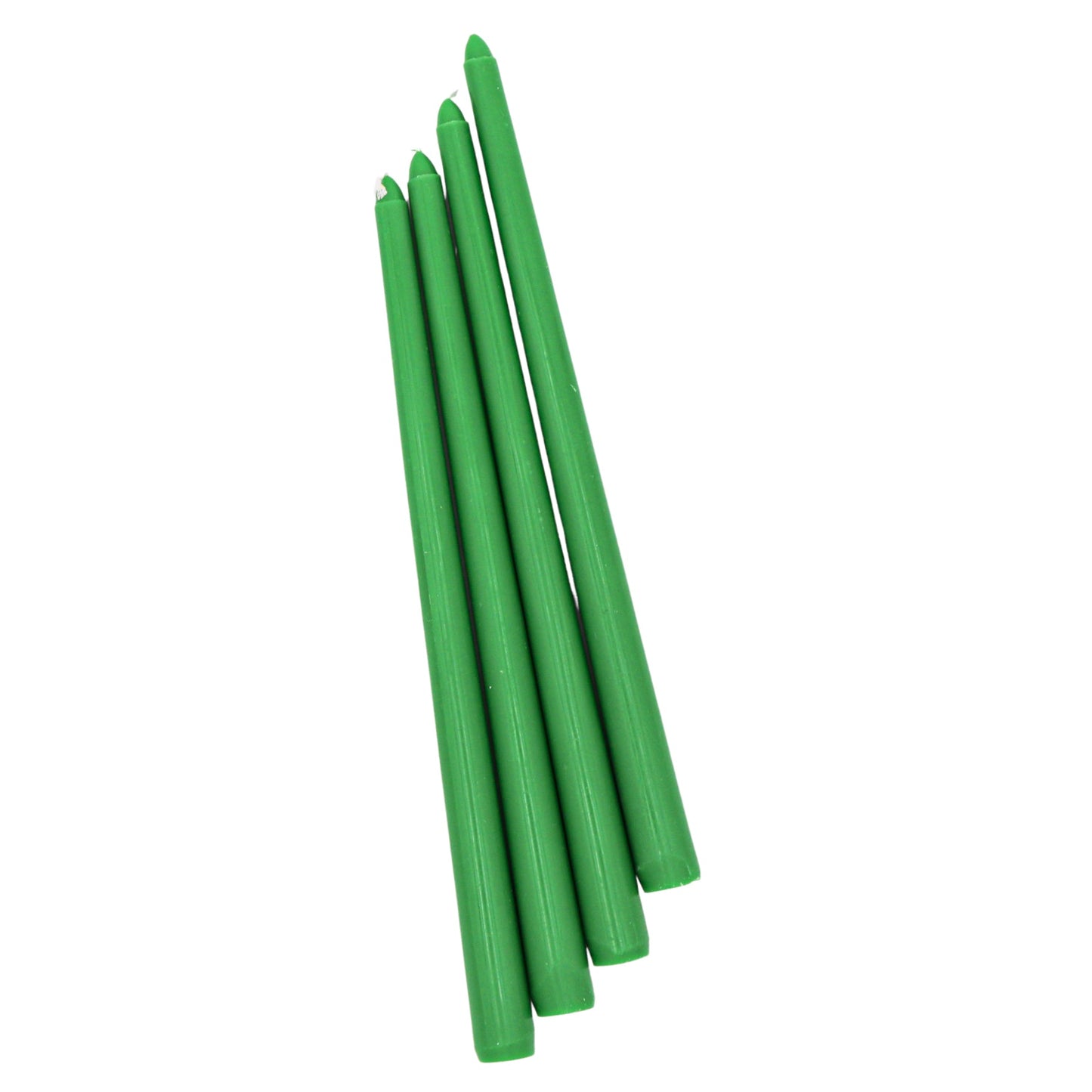 Extra Tall Grass Green Taper Candle, 1 Case of 24 Packs (4 Candles per Pack)