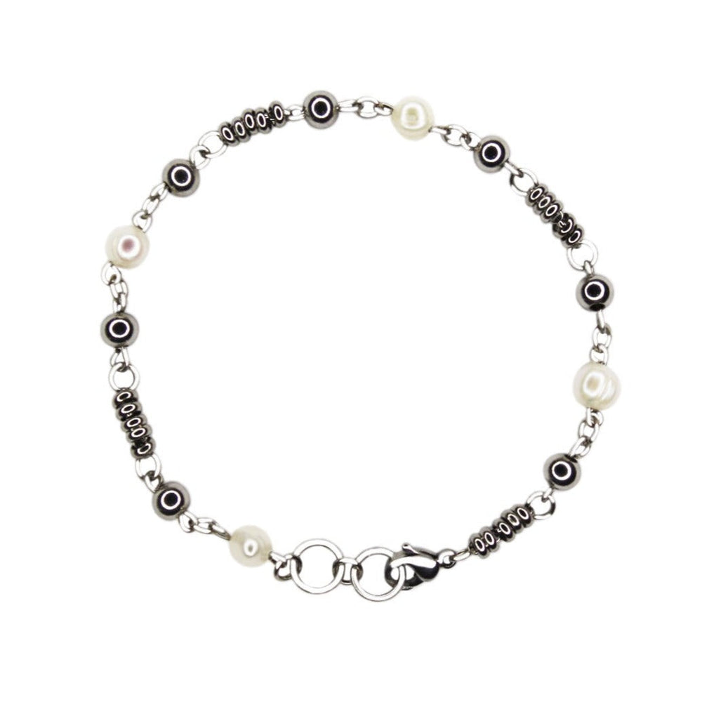 Timeless Silver Pearl Bracelet