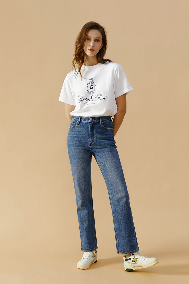Activity Grrrl High Rise Kick Crop Jeans HJ017