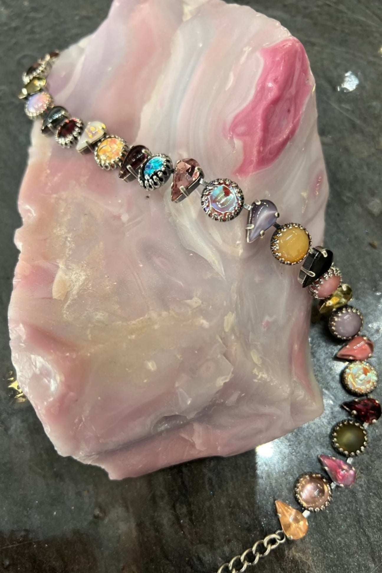 Layering choker in Punk Rocks (Silver)