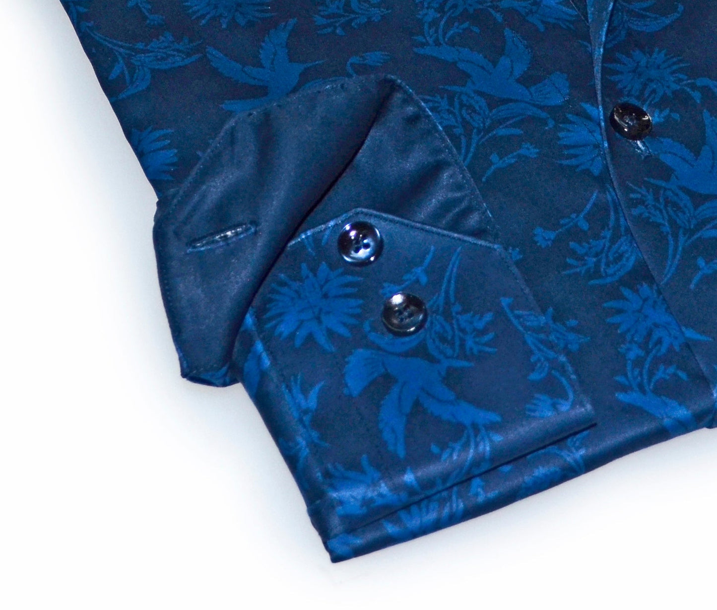 James Button-Up Shirt With Contrast Details // Navy // Contemporary Fit (Regular)- final sale