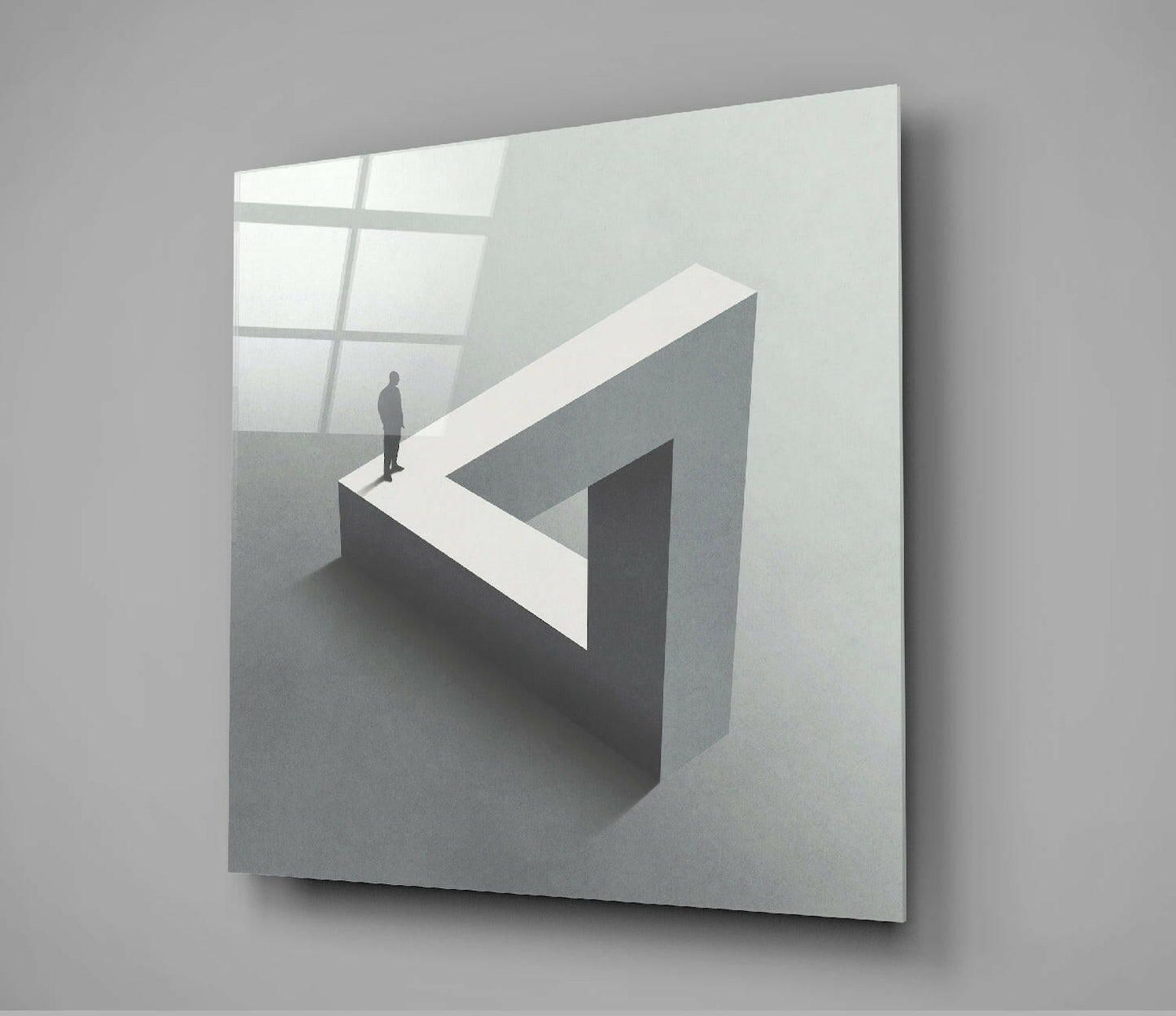 Dead End Glass Wall Art