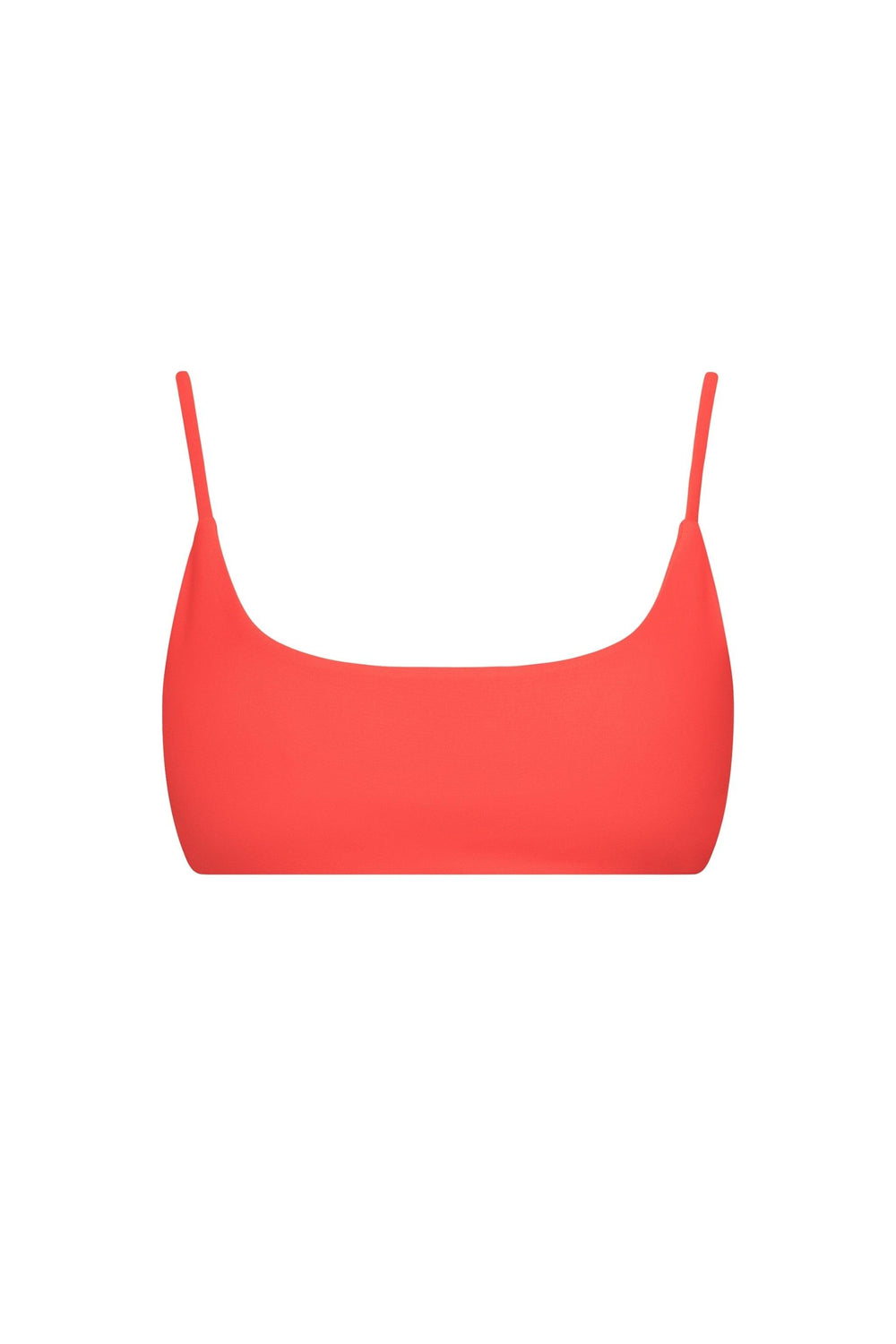 Malibu Bralette String Tie Bikini Top Red