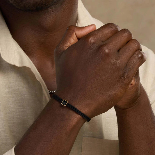 Soul’s Transformation Black Onyx Black String Bracelet