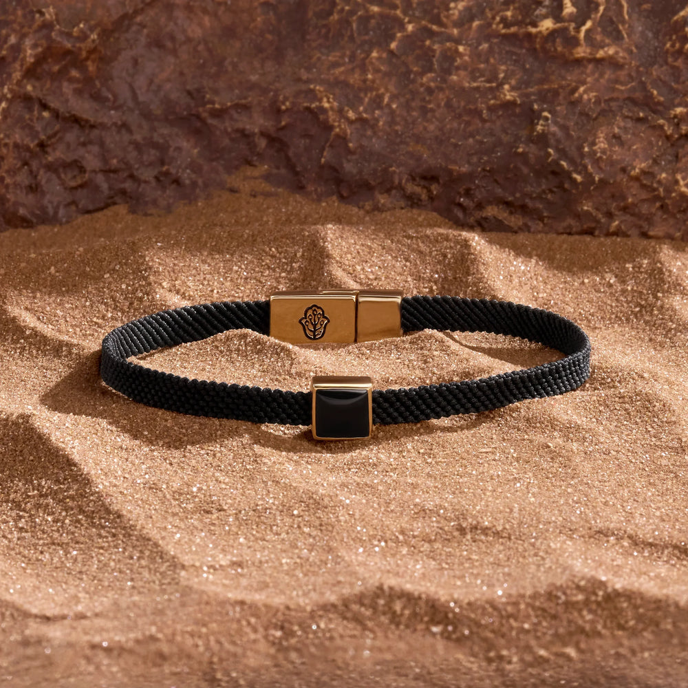 Soul’s Transformation Black Onyx Black String Bracelet