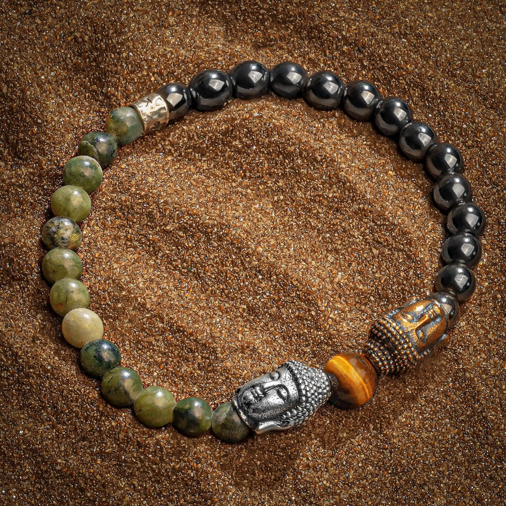 Serene Existence - Jade Hematite Buddha Bracelet