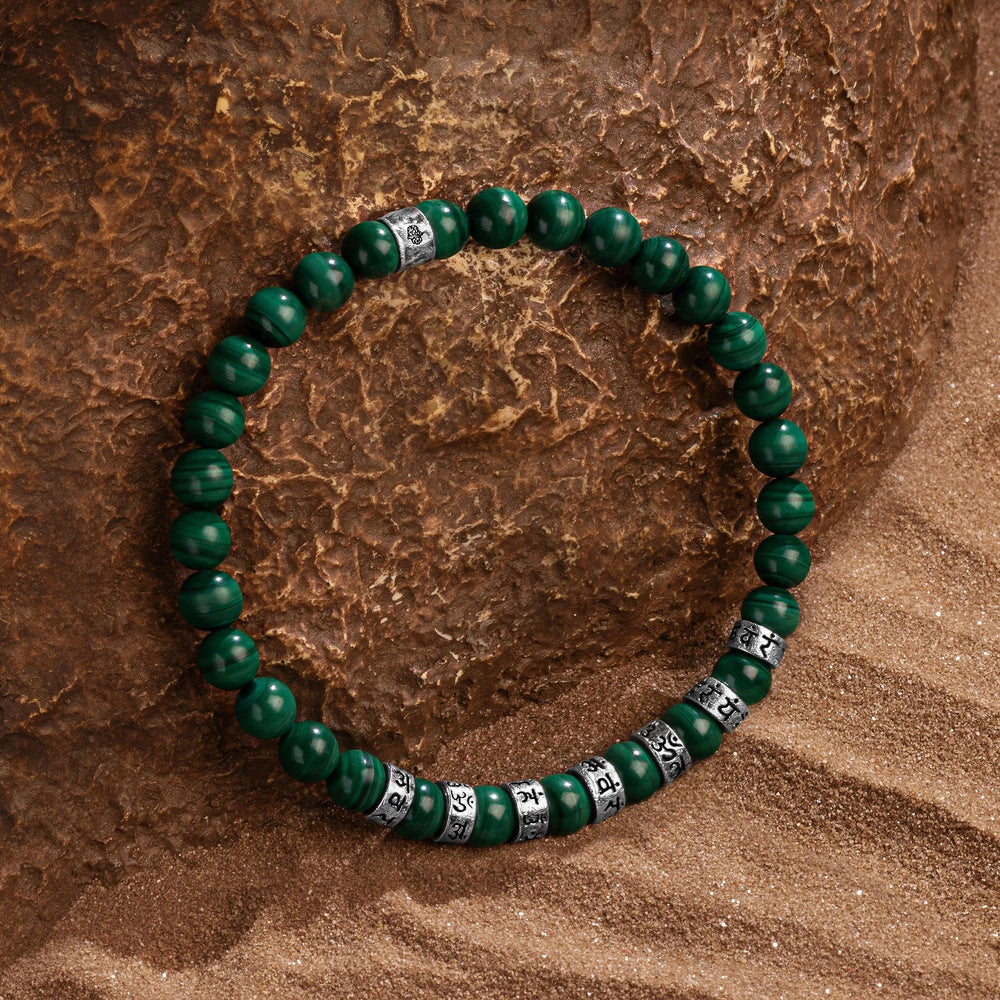 Compassionate Mind - Malachite Mantra Bracelet