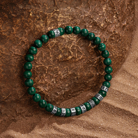 Compassionate Mind - Malachite Mantra Bracelet