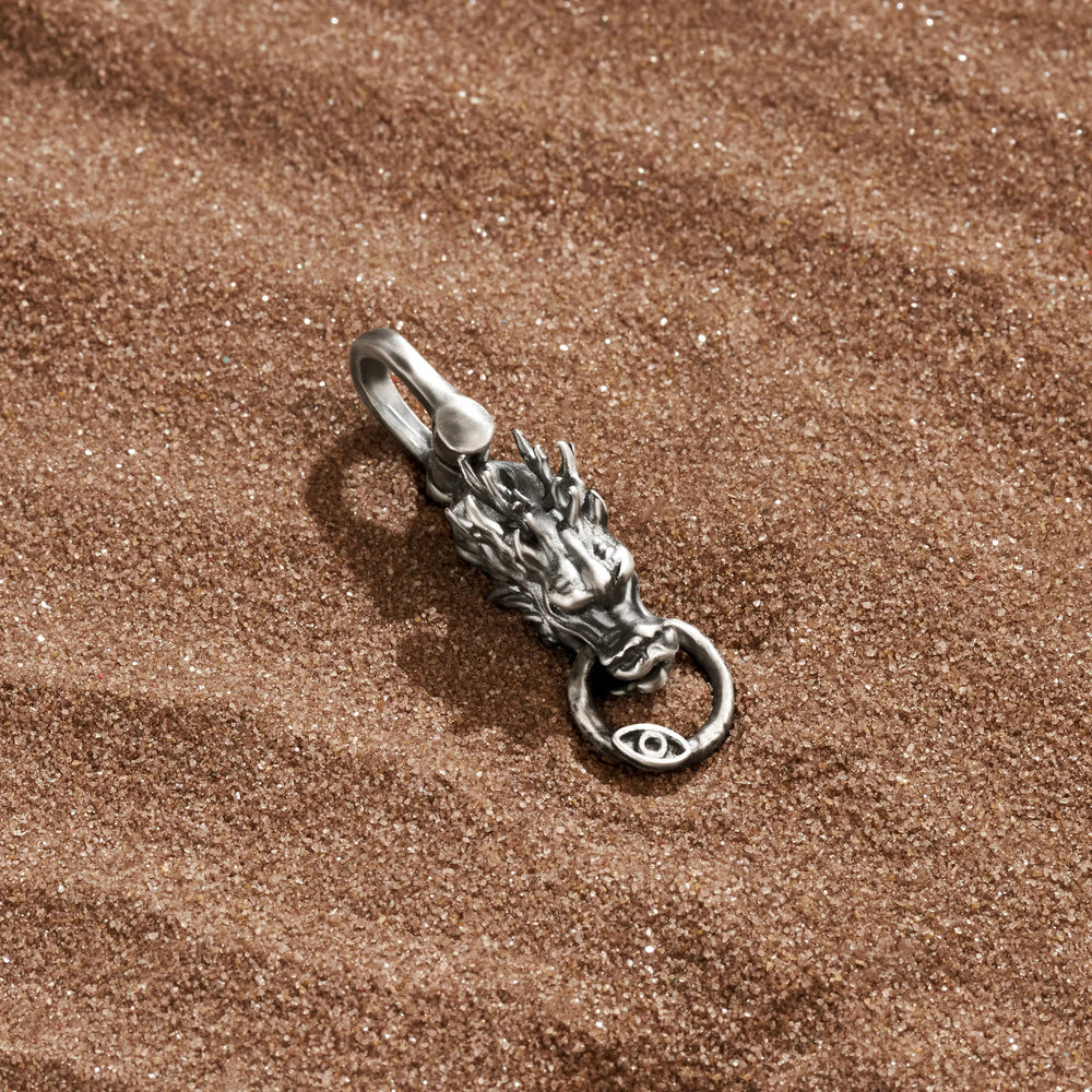 Fierce Power - Silver Dragon Charm