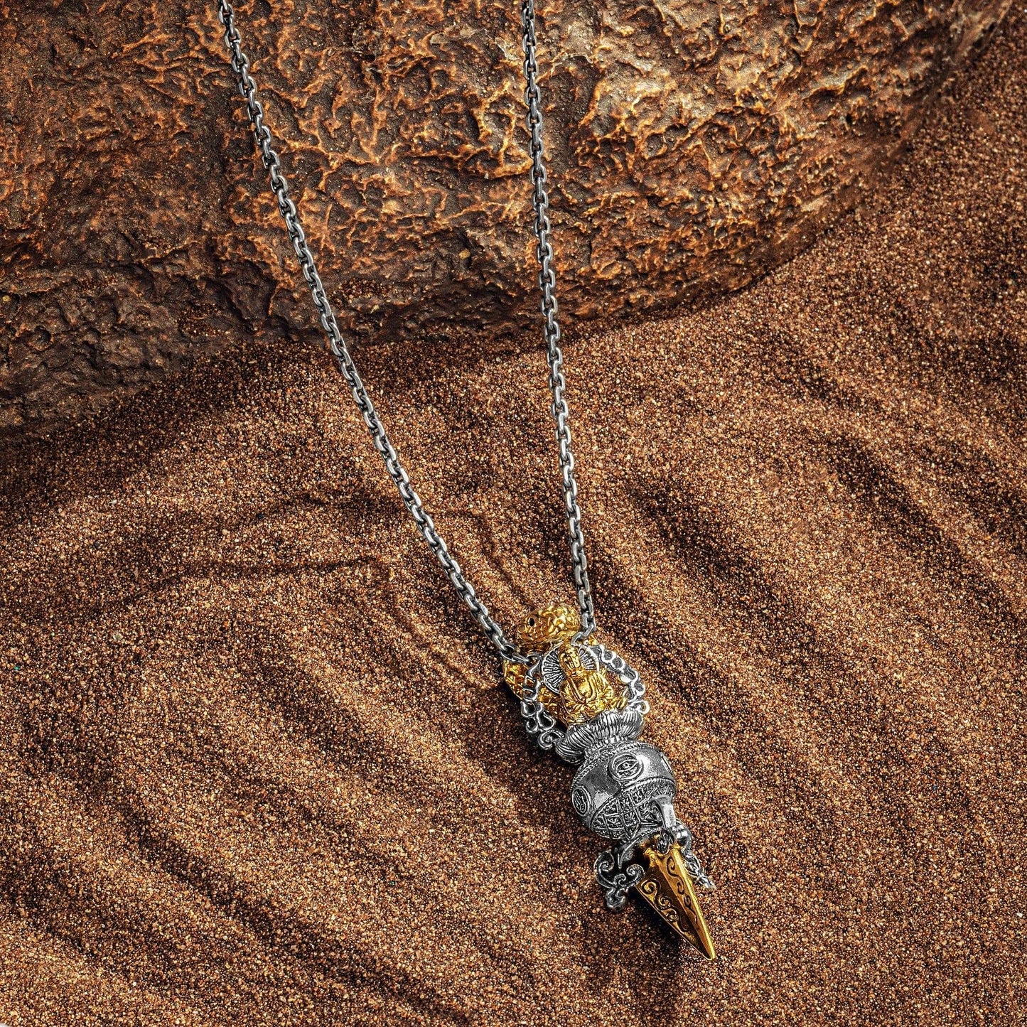 Higher Power - Snakehead Mantra Pendant Necklace