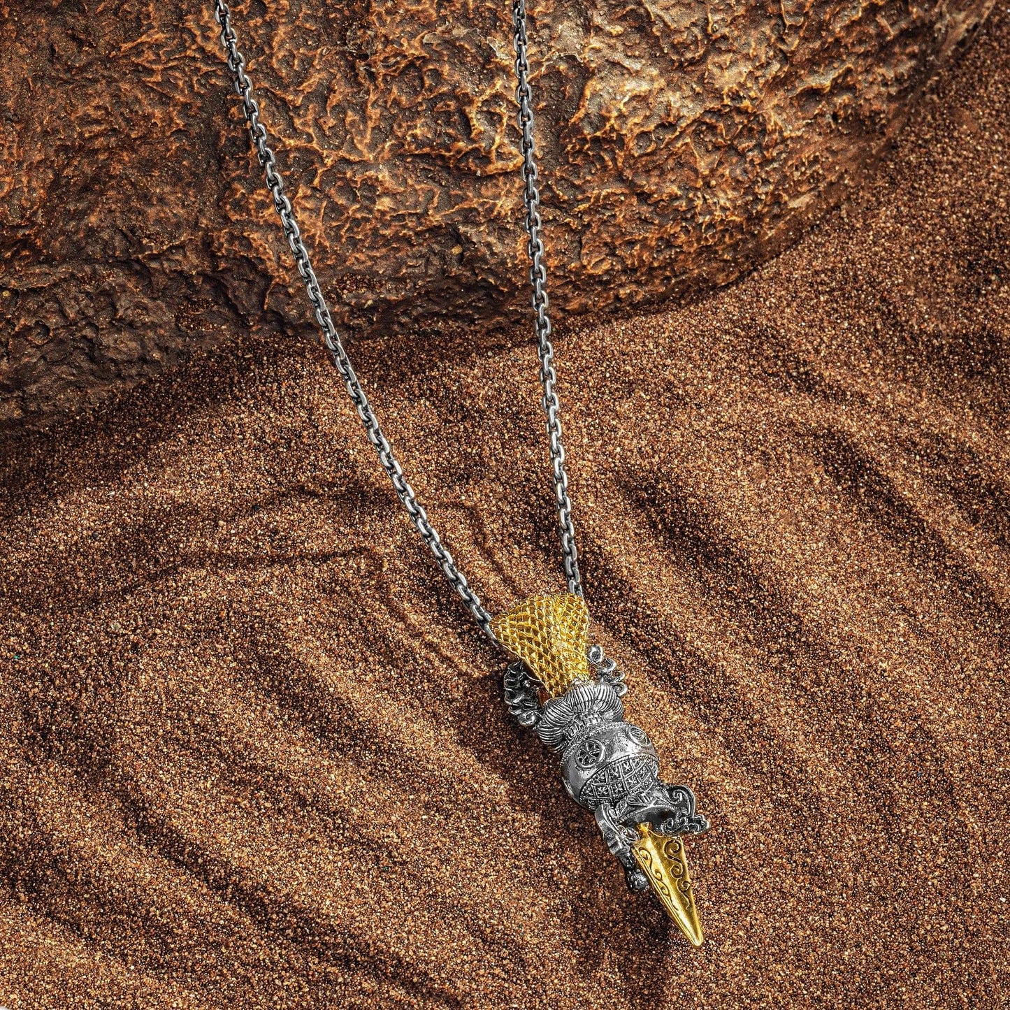 Higher Power - Snakehead Mantra Pendant Necklace