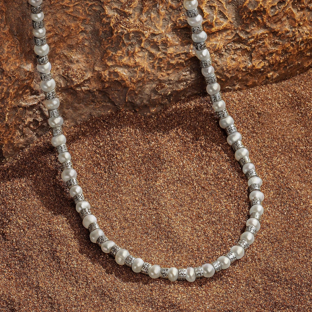 Love is Power - Pearl Mantra Necklace