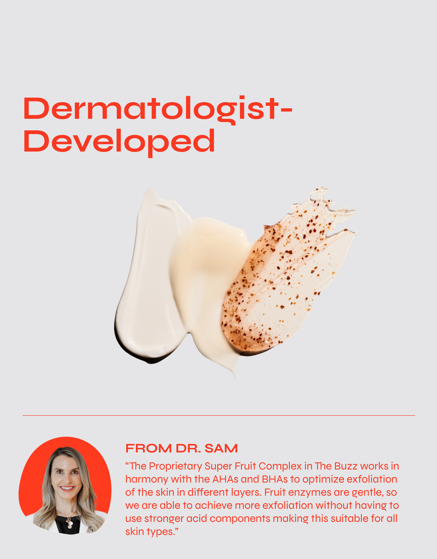 THE BUZZ Brightening Exfoliating Facial Treatment with AHA & BHA