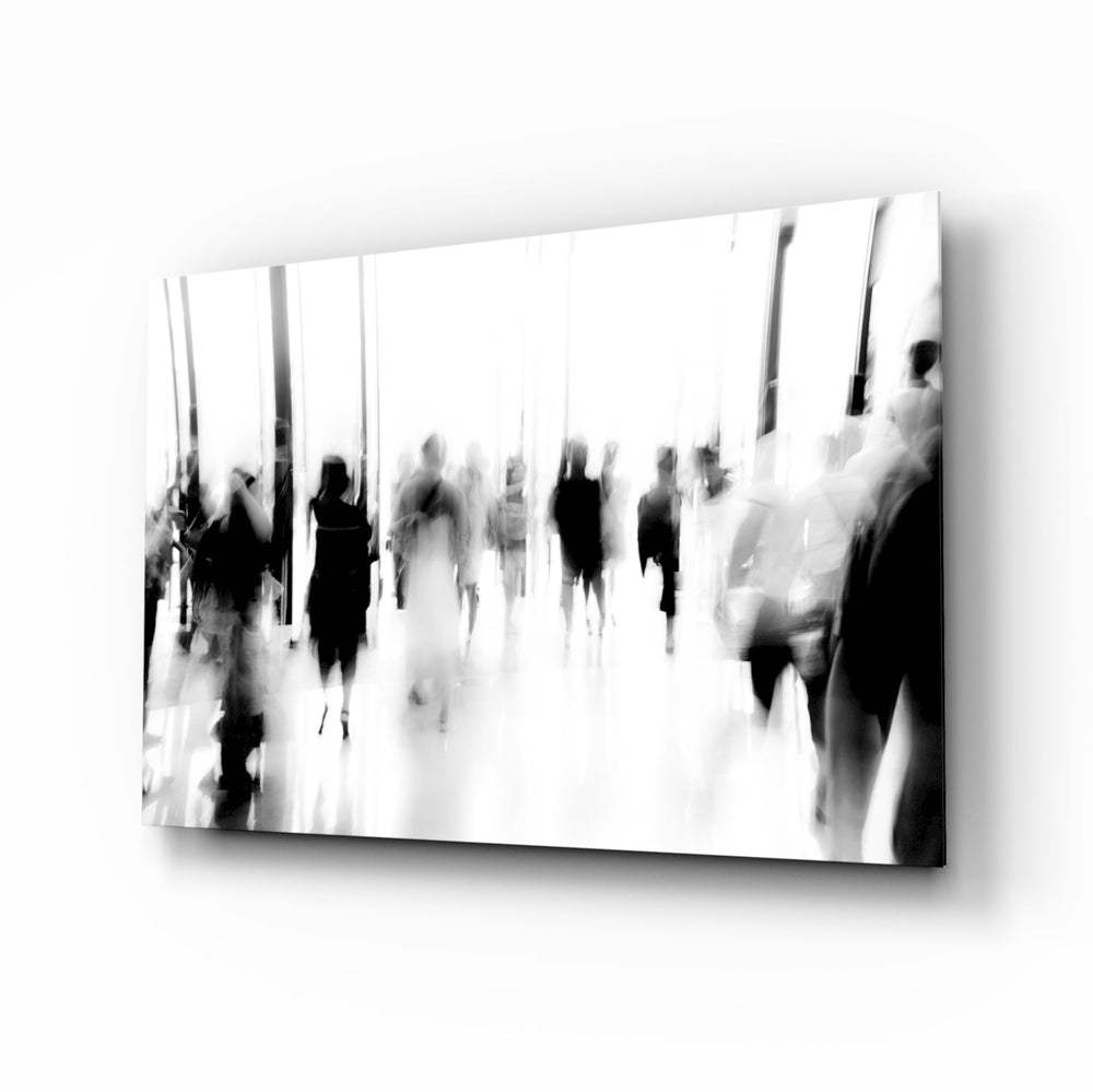 Glass Wall Art in Crowds