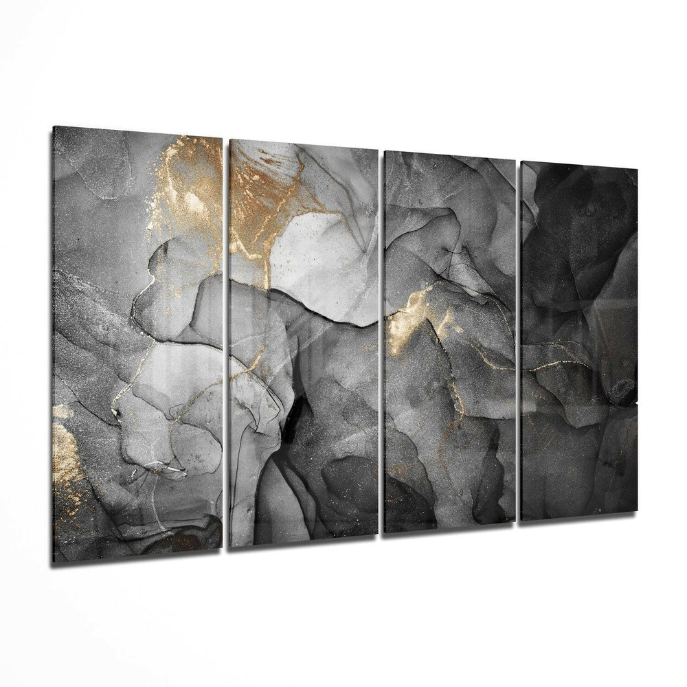 Marble 4 Pieces Mega Glass Wall Art (59"x36")