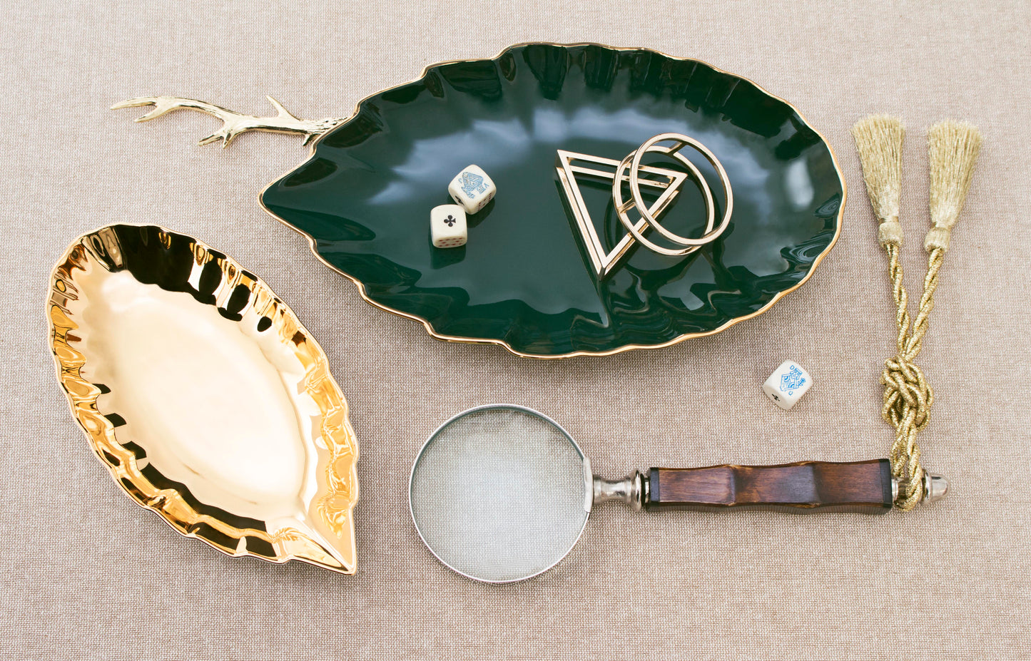 Pure Gold Leaf Accent Dish