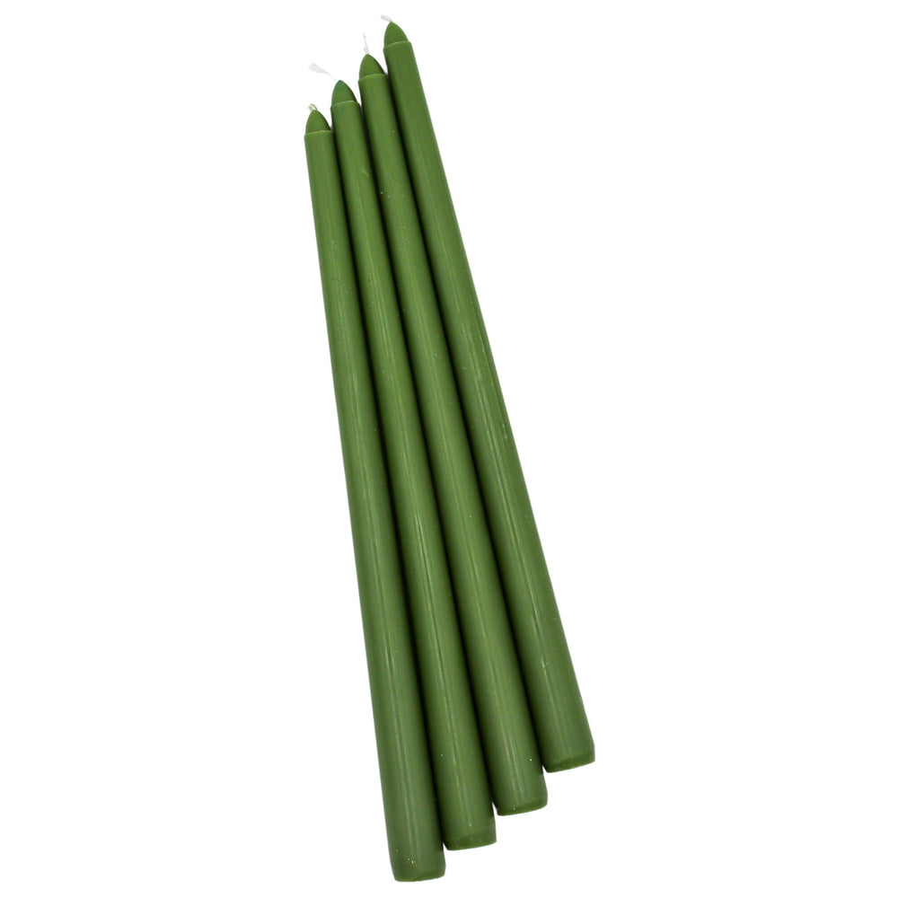 Extra Tall Pine Green Taper Candle, 1 Case of 24 Packs (4 Candles per Pack)
