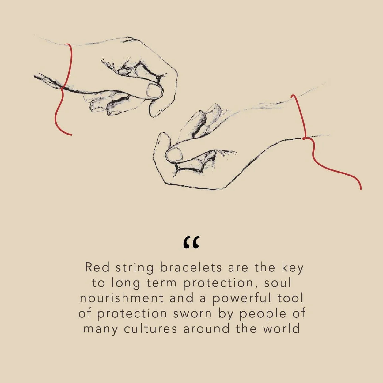 Guardian of Blessing - Men's Red String Bracelet
