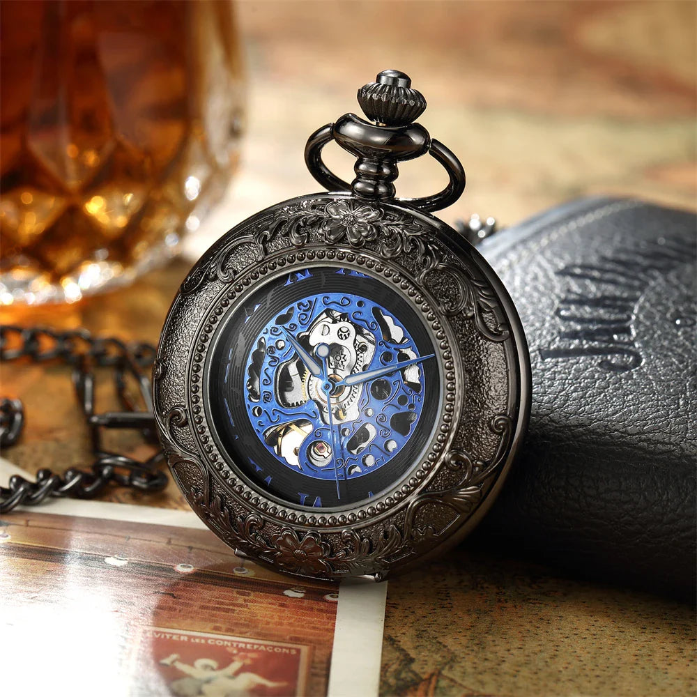 Luxury Gold Skeleton Mechanical Pocket Watch™