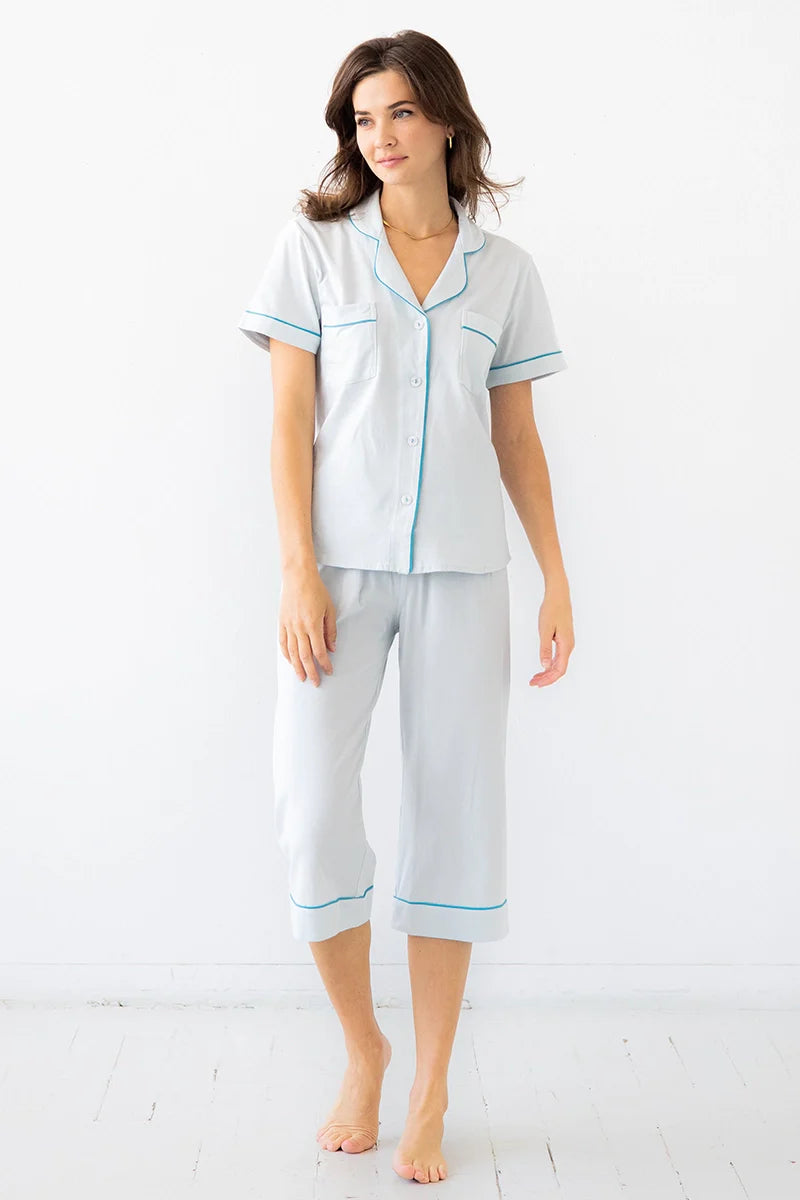 Classic Capri Pajamas – Brushed Pima Cotton