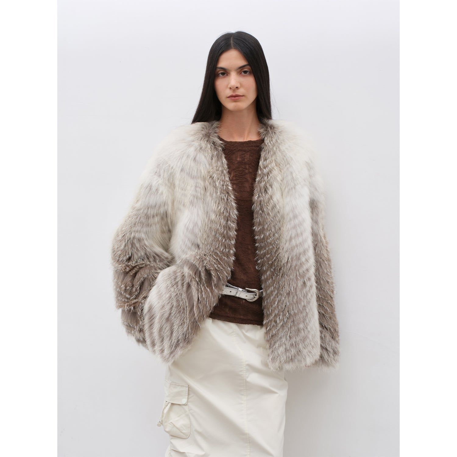 Yukino Dream Colorful Fox Fur Coat