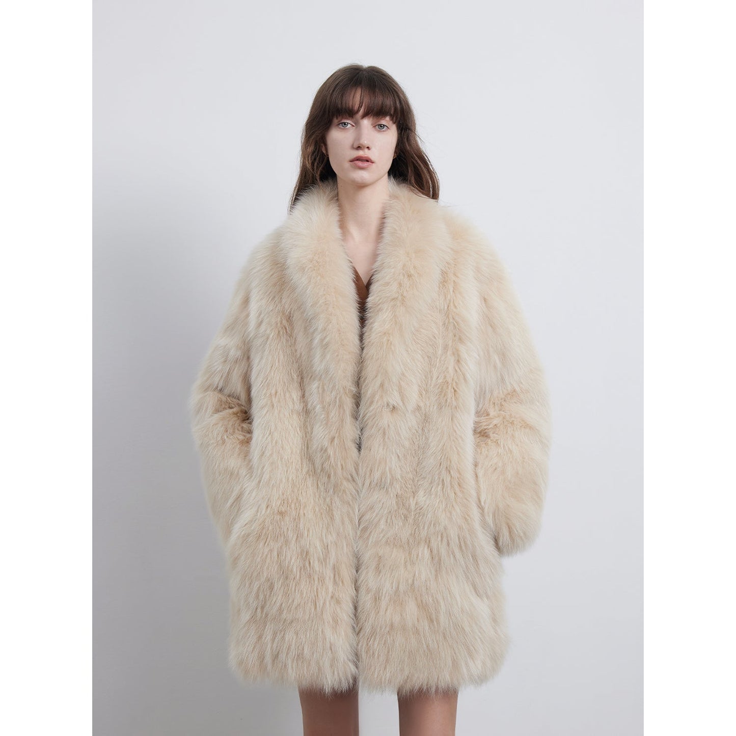 Light Years Away Crown Grade Fox Fur Jacket