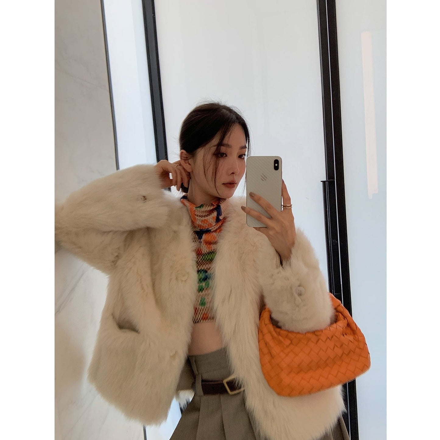 Babylon Phantom Nights Tuscan Sheepskin Pink Coat