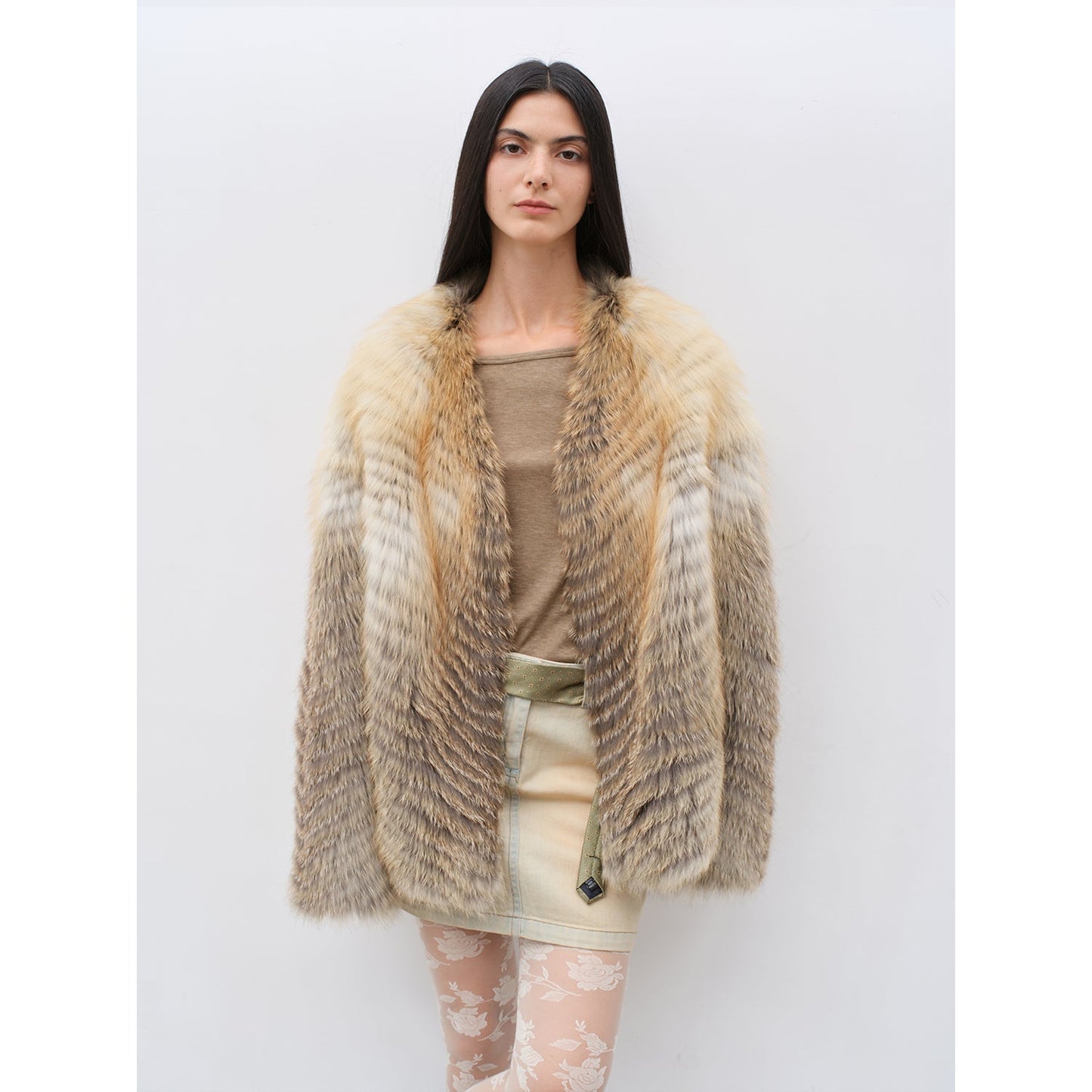 Yukino Dream Colorful Fox Fur Coat