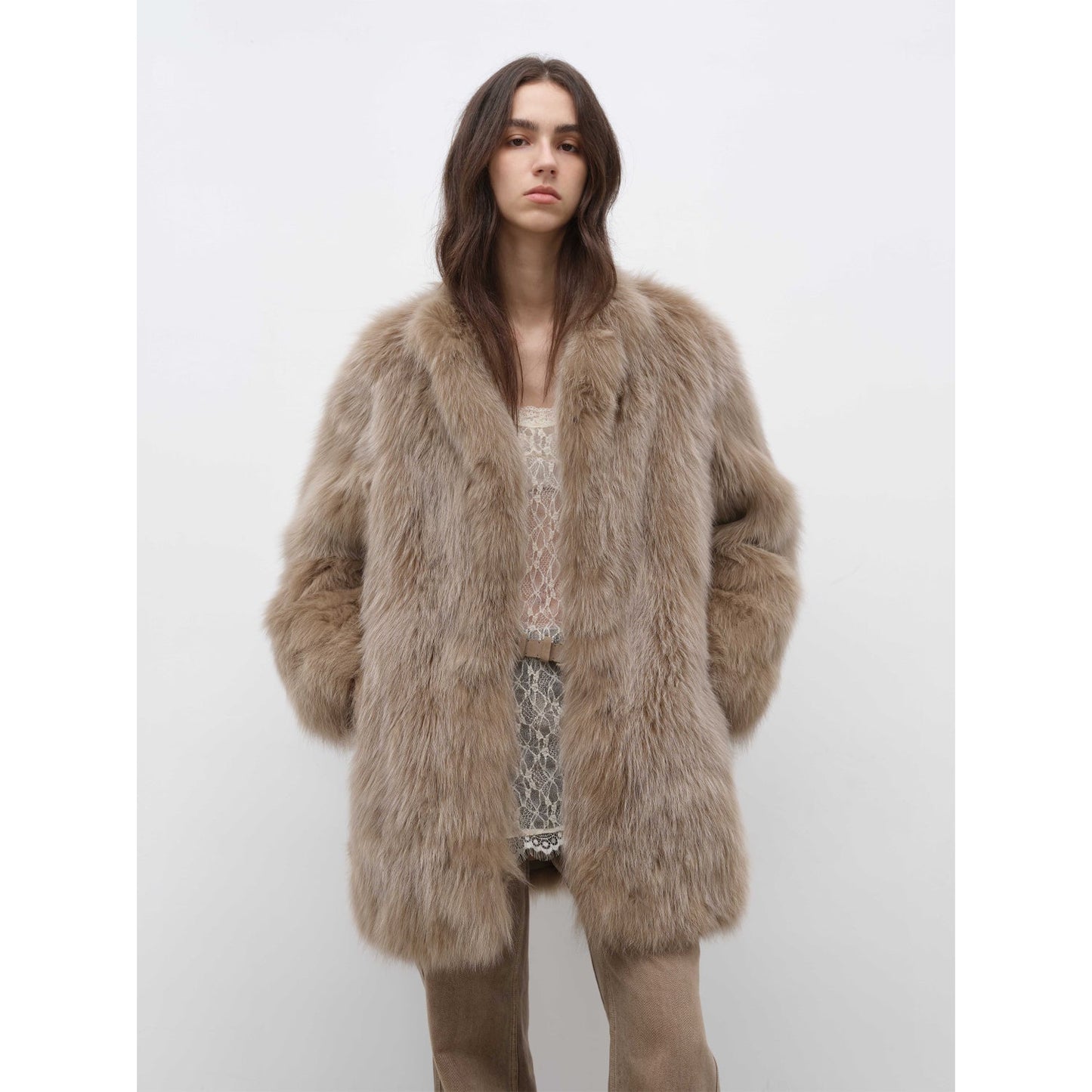 Light Years Away Crown Grade Fox Fur Jacket