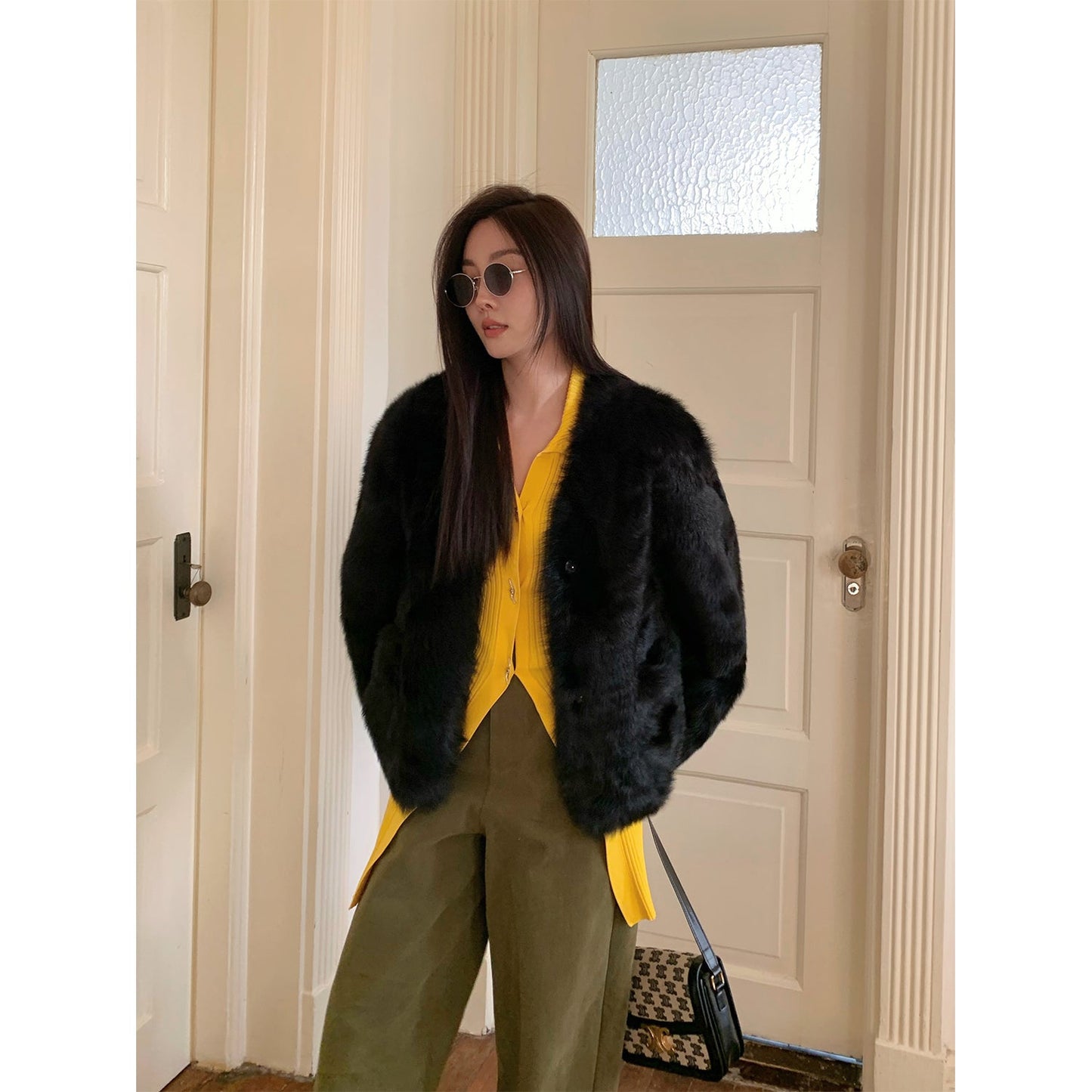 Babylon Phantom Nights Tuscan Sheepskin Pink Coat