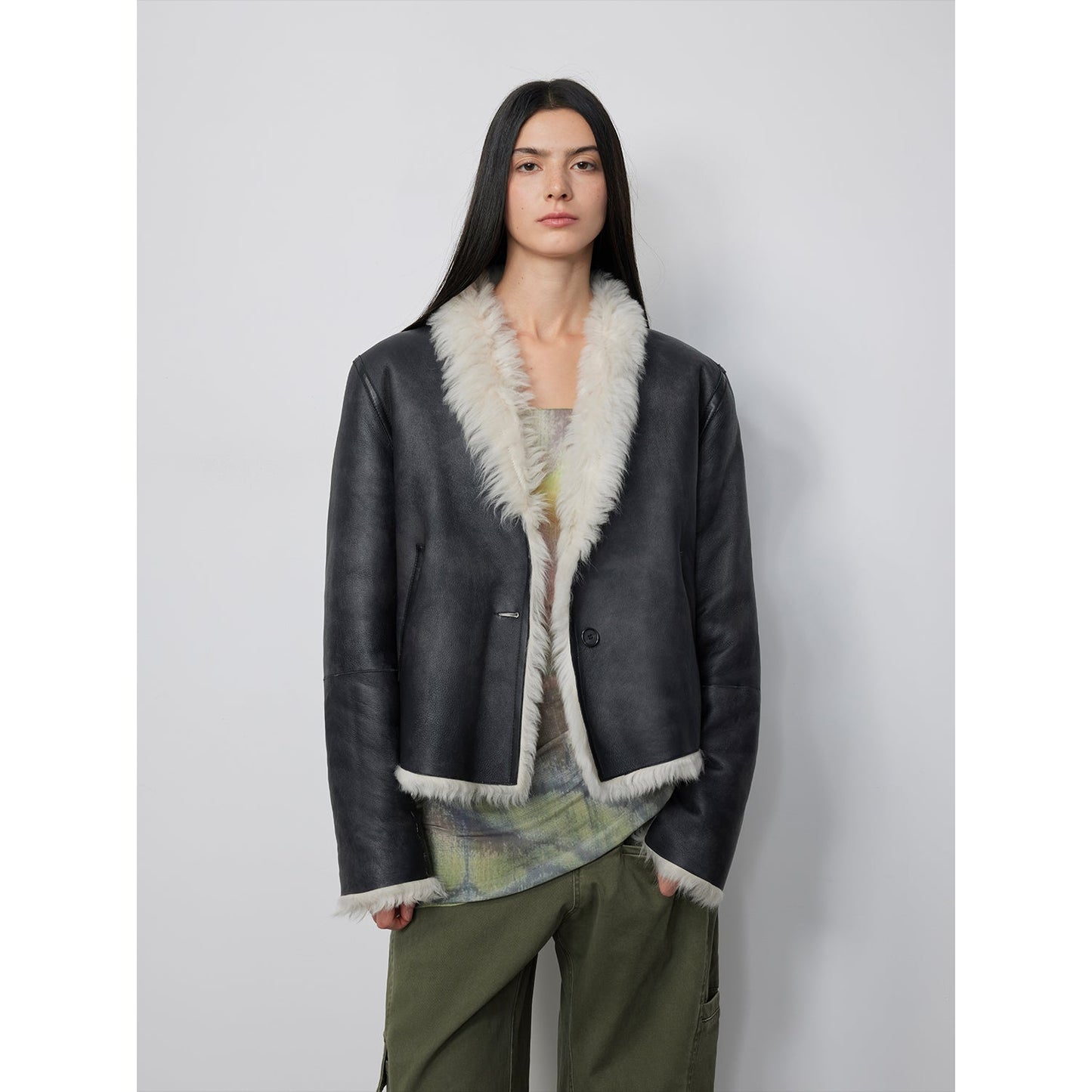 Beethoven's Night Reversible Tuscan Sheepskin Coat