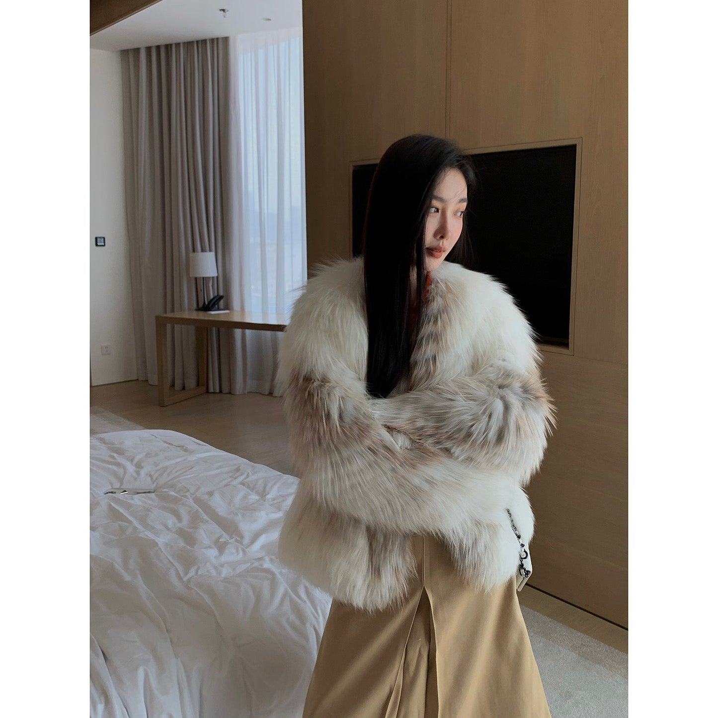 Yukino Dream Colorful Fox Fur Coat