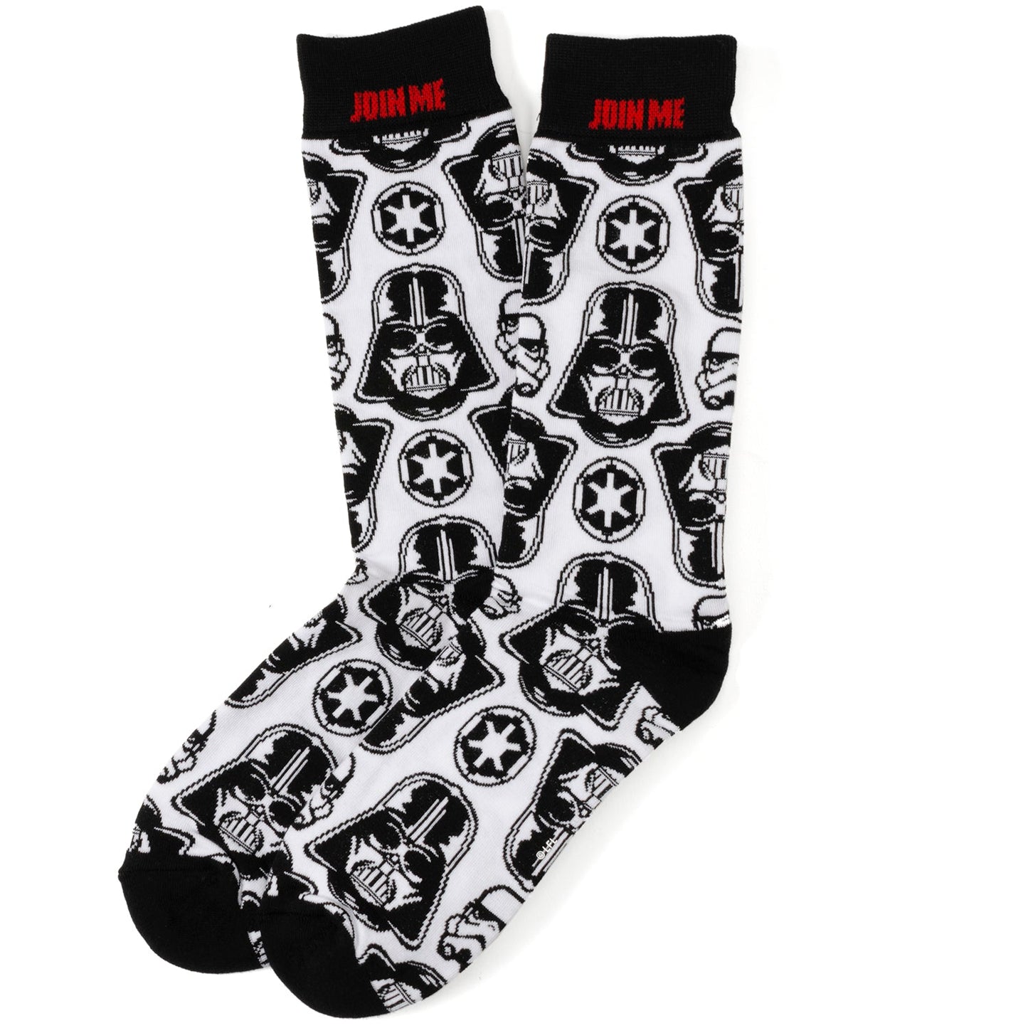 Star Wars Darth Vader Black, White, and Gray Dress Socks and Lapel Pin Gift Set