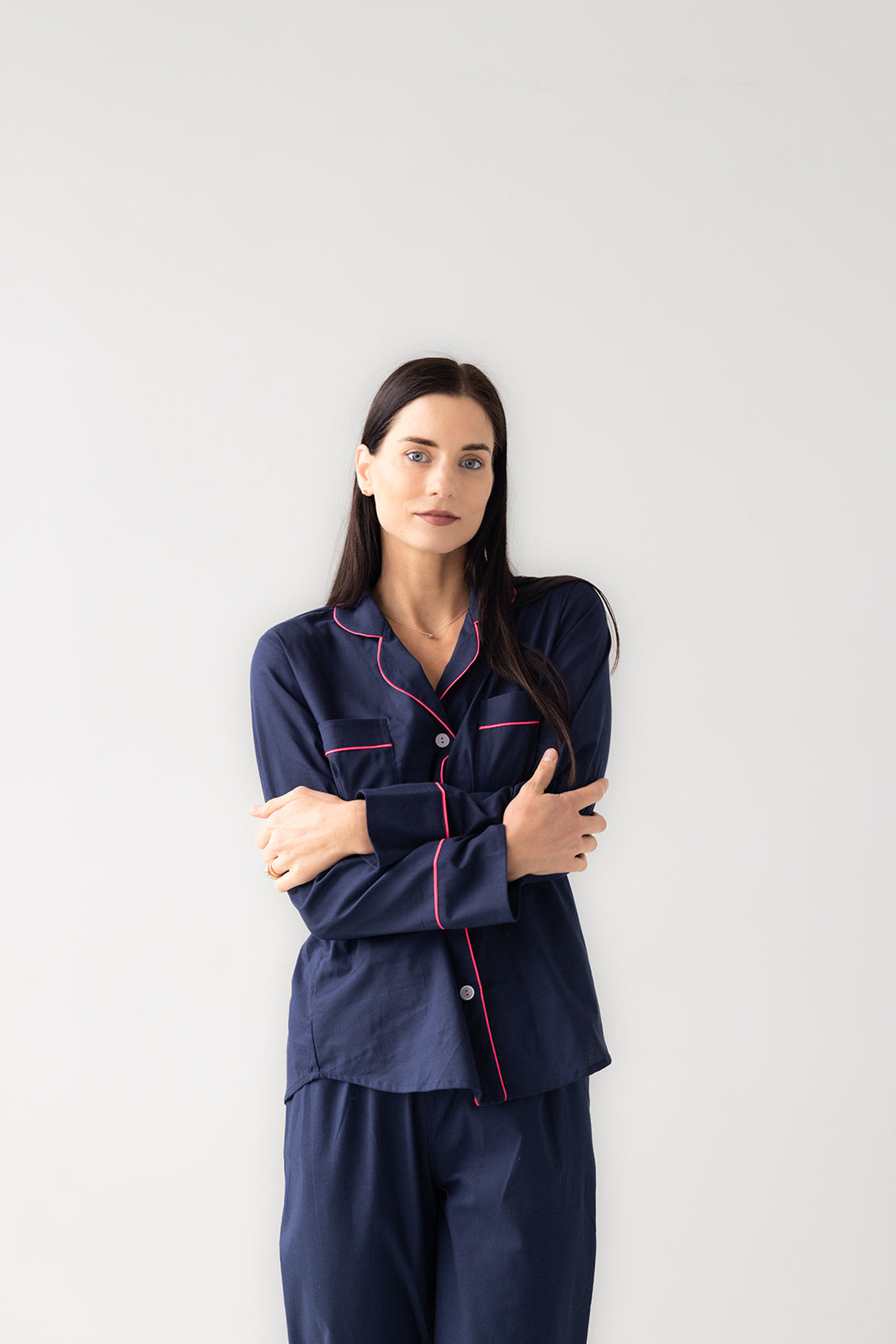 Classic Woven Cotton Pajama Set