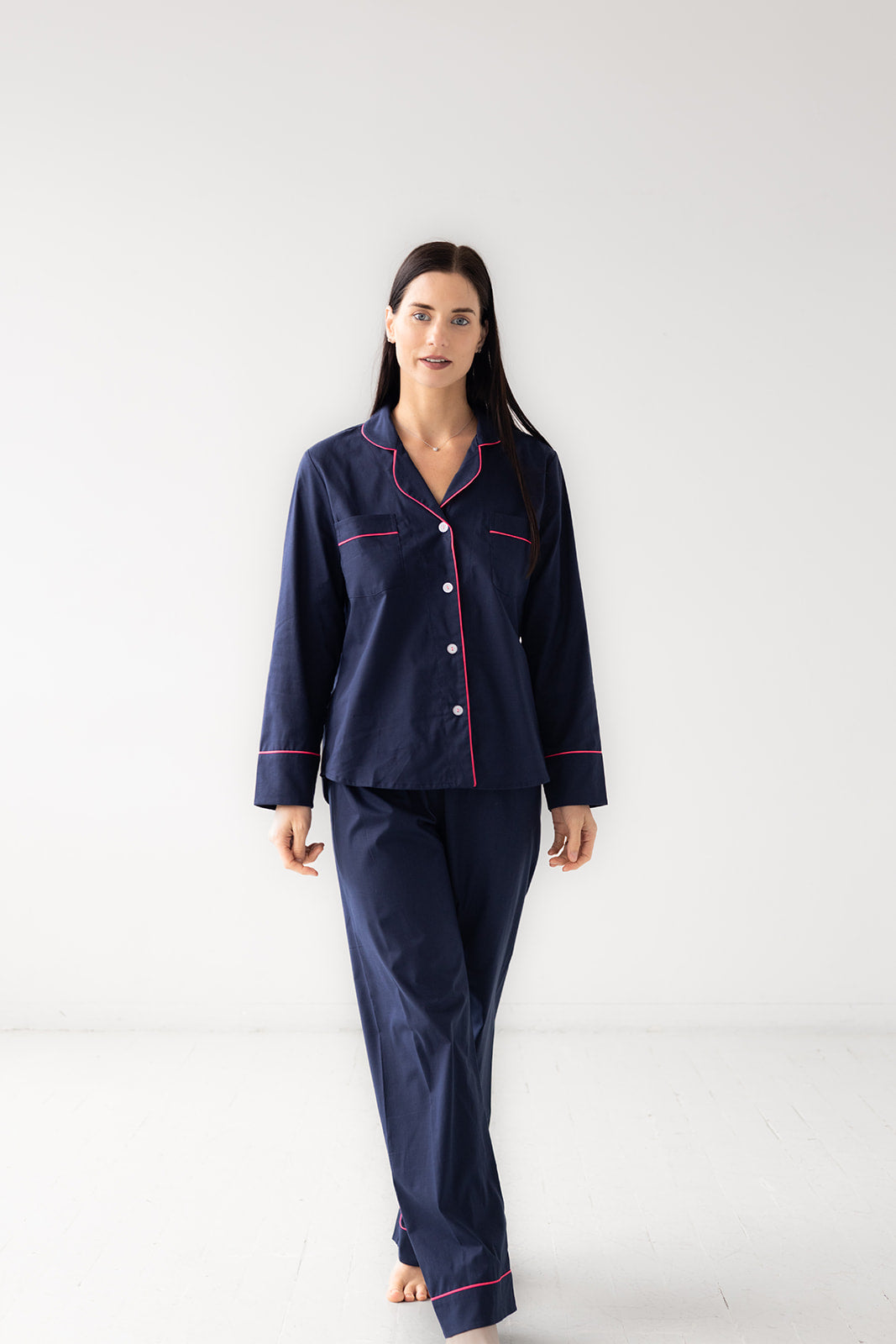 Classic Woven Cotton Pajama Set