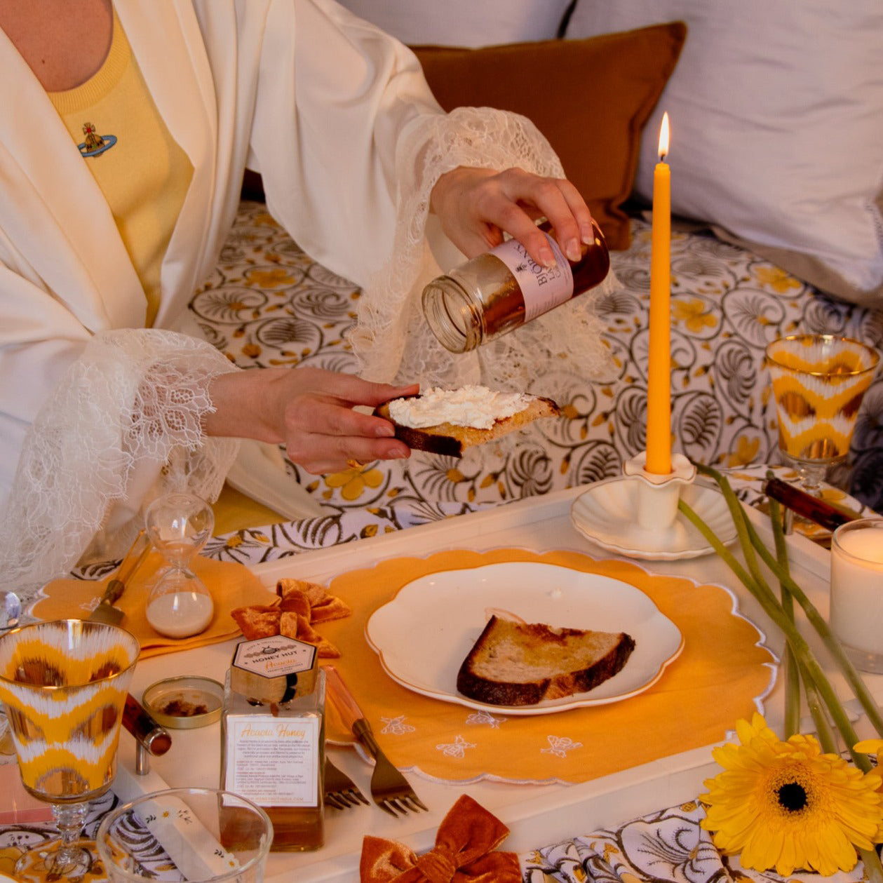 Extra Tall Warm Pumpkin Spice Taper Candle, 1 Case of 24 Packs (4 Candles per Pack)