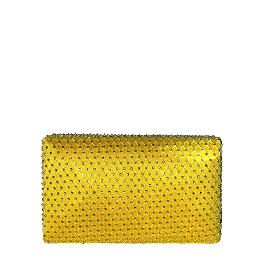 Swizzle Fishnet Crystal Clutch