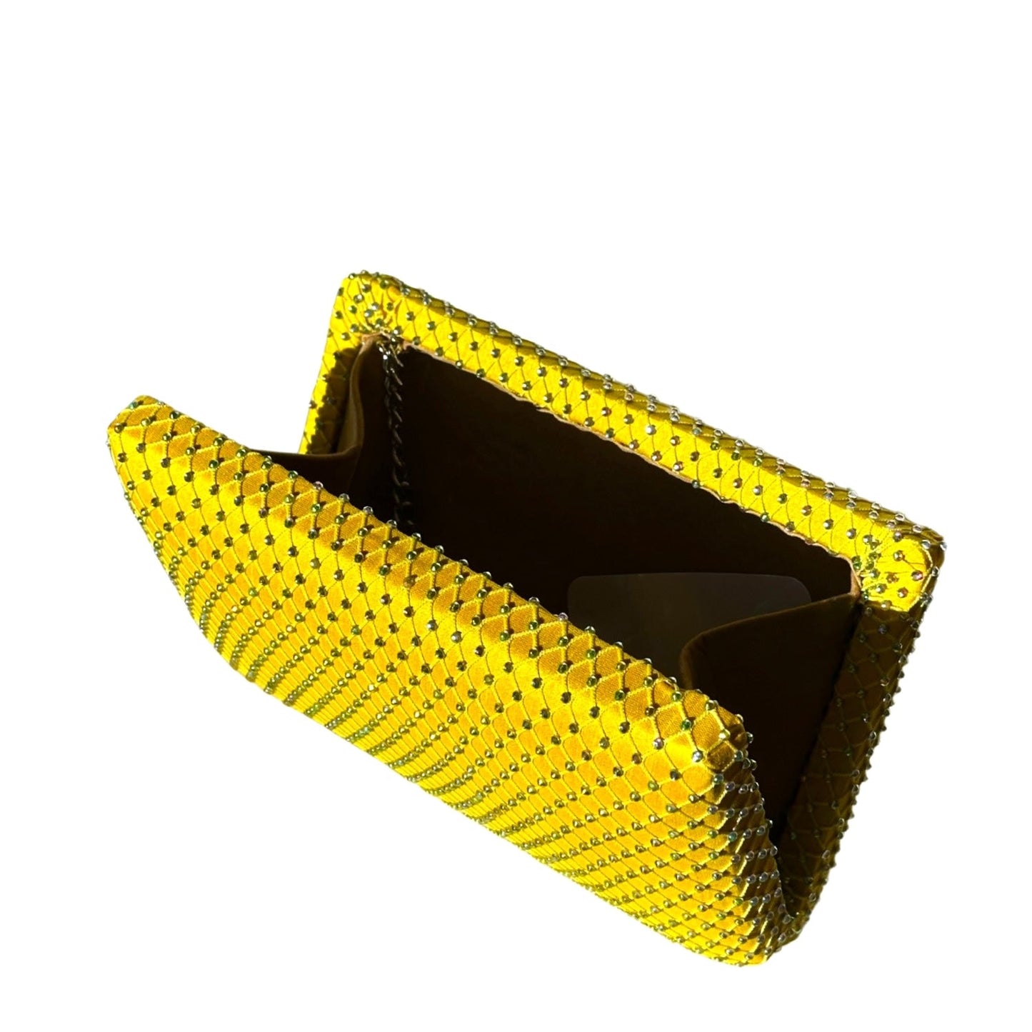 Swizzle Fishnet Crystal Clutch