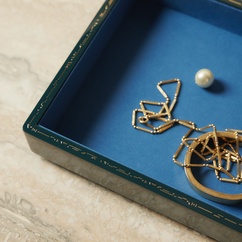 Small Jewelry Tray Midnight Navy
