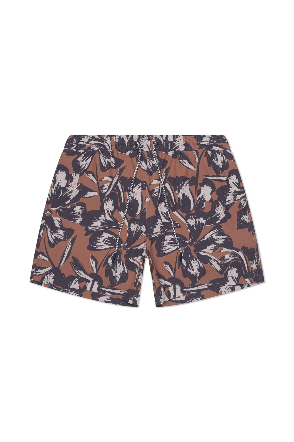 Tulum Volley Swim Trunk Tobacco Flower
