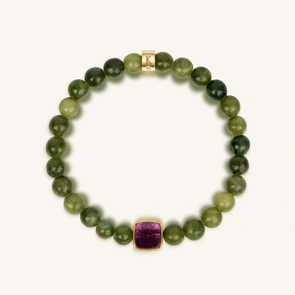 Karmic Elevation Jade & Amethyst Bracelet