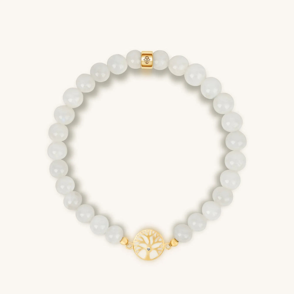 Intrinsic Creativity - Moonstone Tree of Life Charm Bracelet