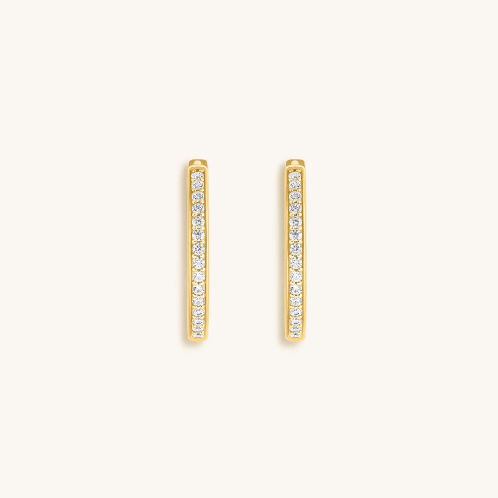 Sparkling Soul - Gold Hoop Earrings