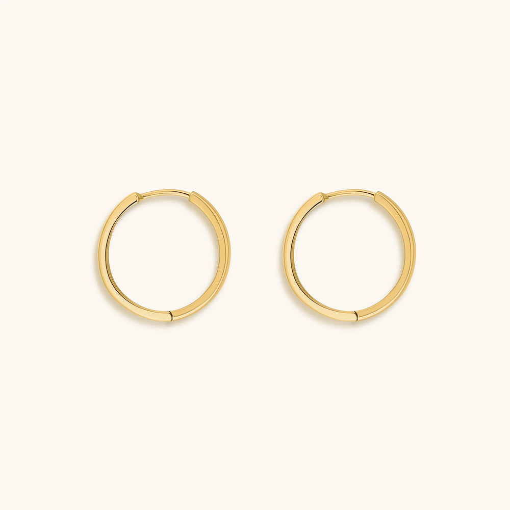 Flow of Energy - Gold Hoop Earrings