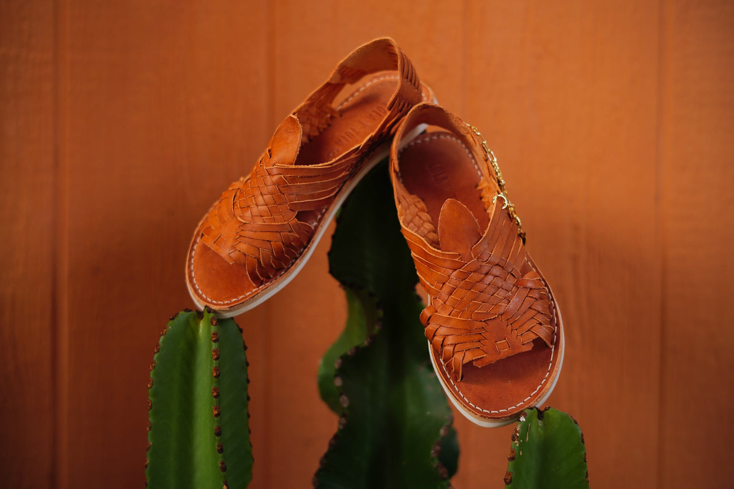 CAMEL LEATHER PACHUCO HUARACHE