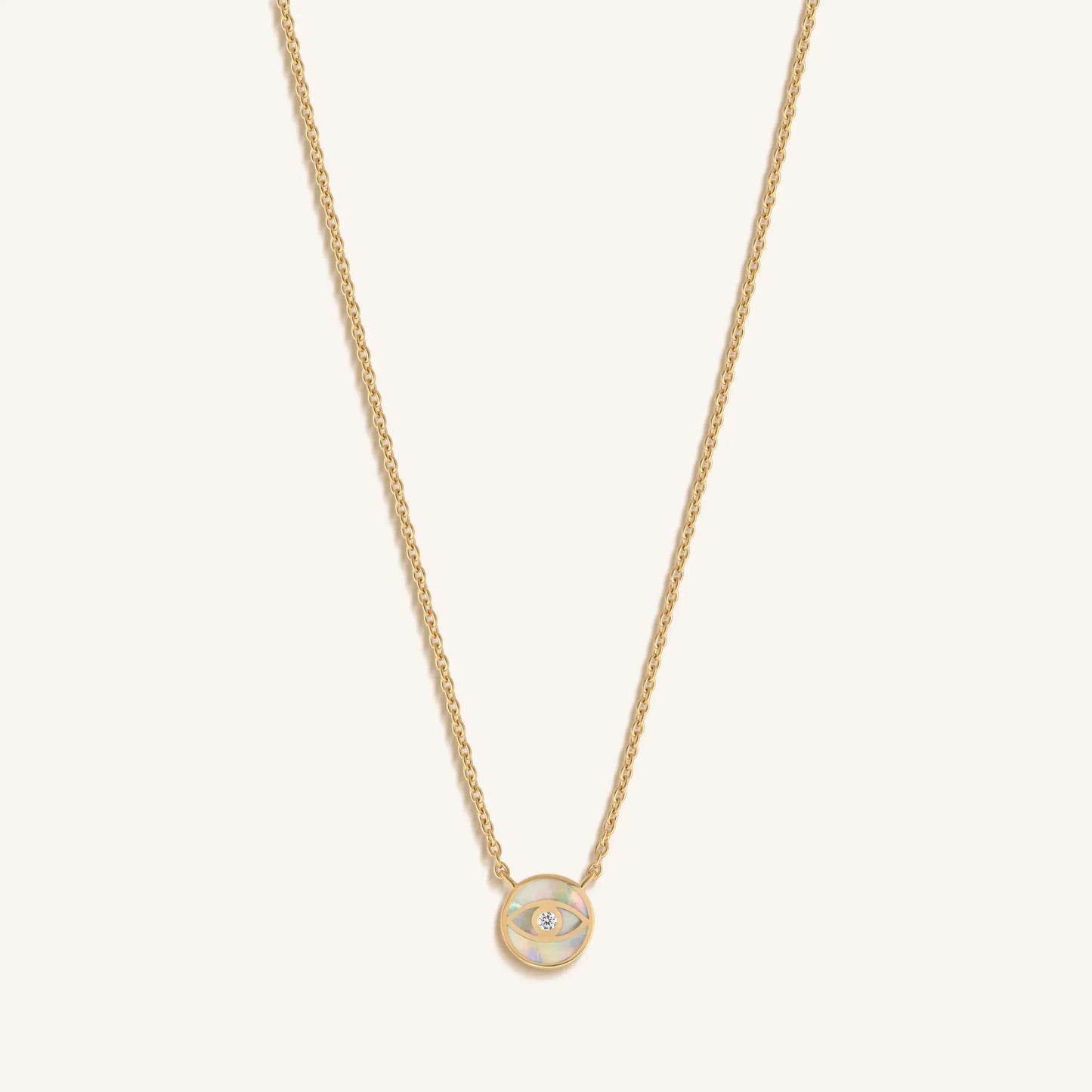 Zen Warrior Gold Evil Eye Necklace