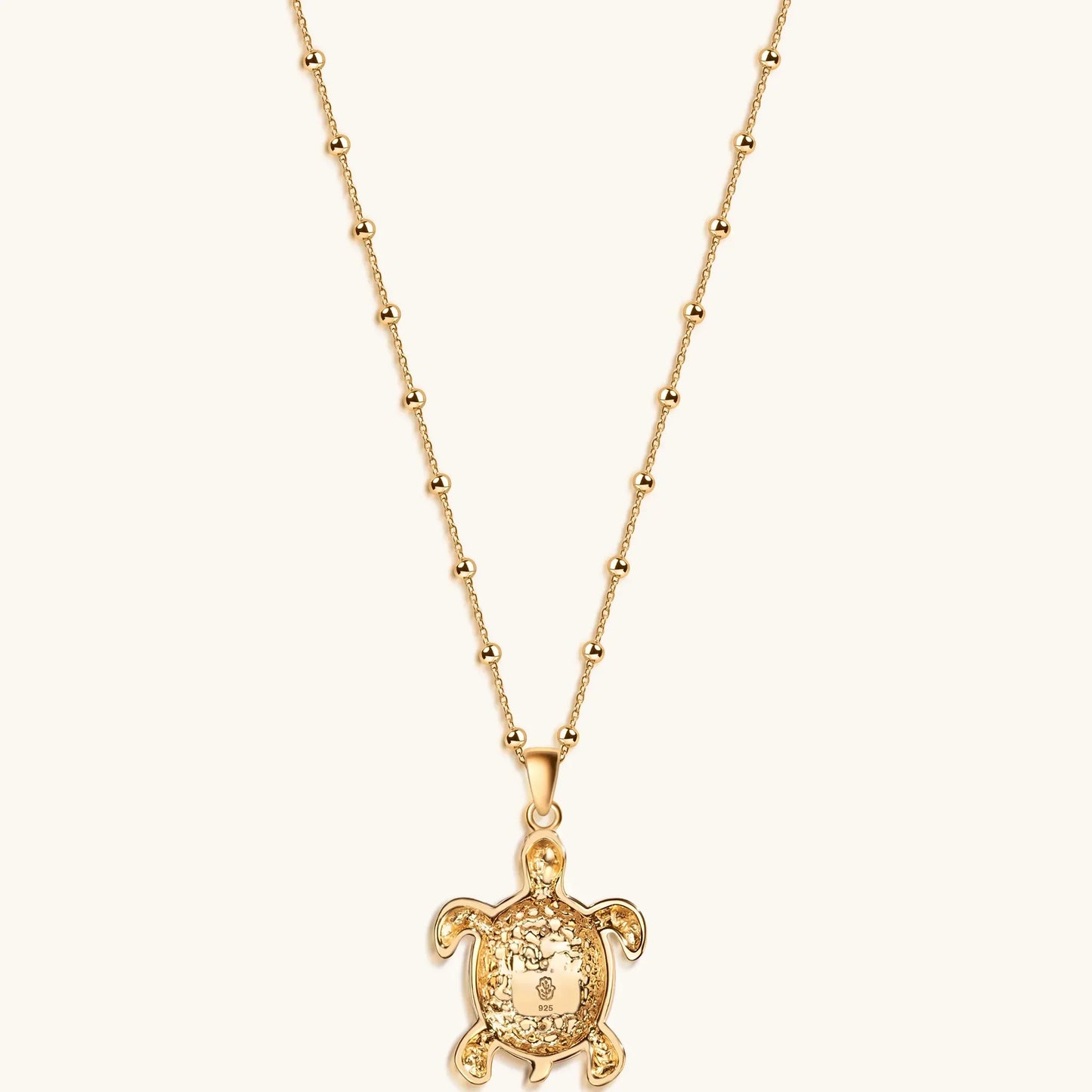 Intuitive Wisdom - Multi Symbol Chakra Turtle Necklace