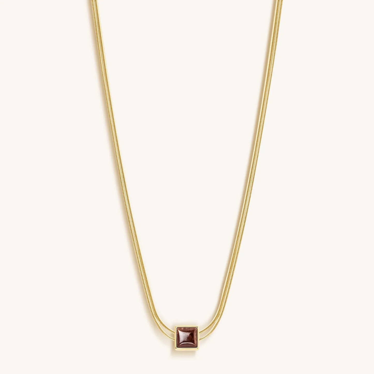 Love & Cherish - Ruby Evil Eye July Birthstone Necklace