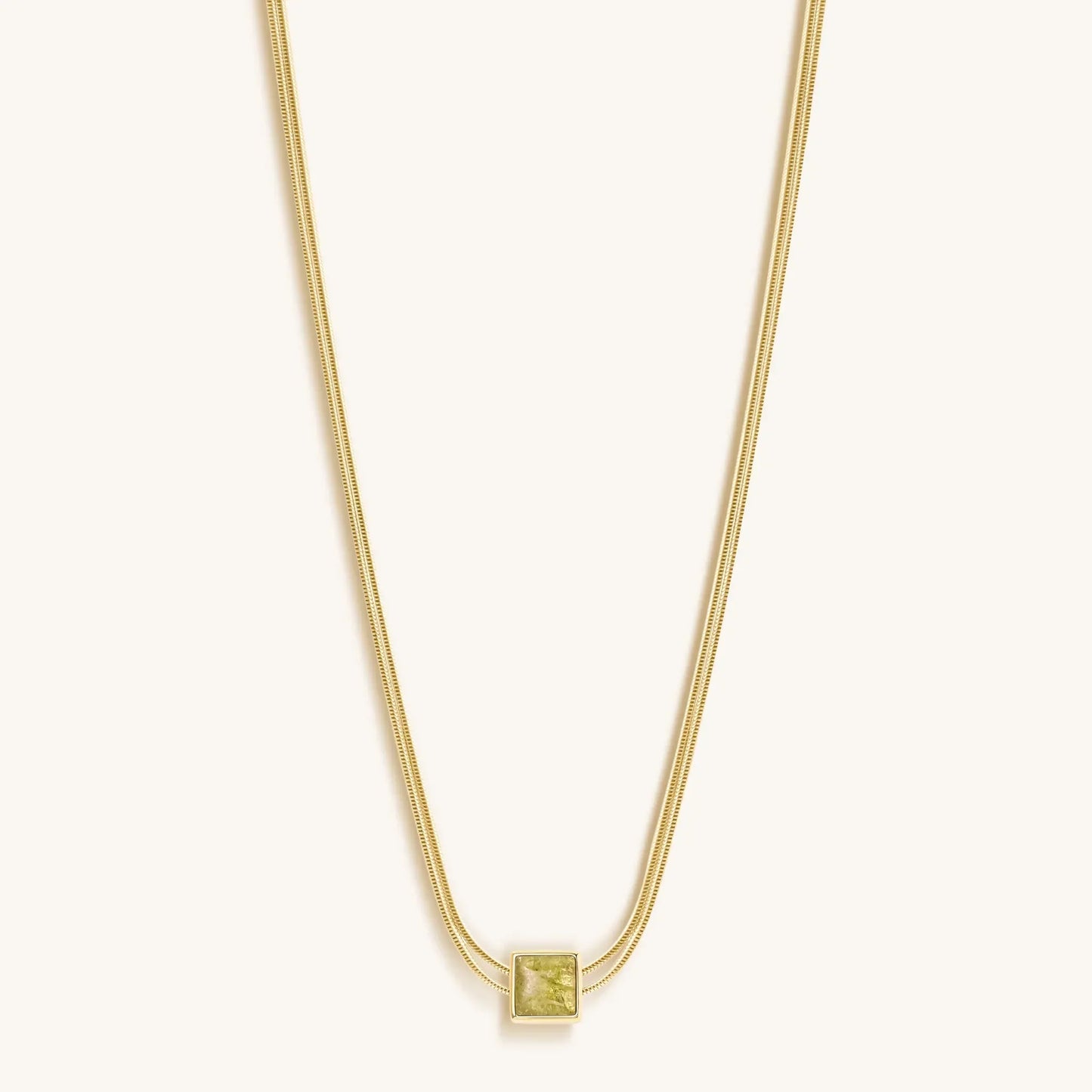 Motivate & Inspire - Peridot Evil Eye August Birthstone Necklace